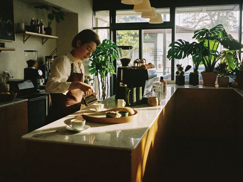 Newly opened specialty coffee shop